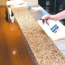 カウンターの汚れ・除菌